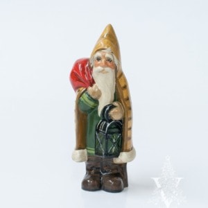 Yellow Father Christmas with Lantern One of a Kind