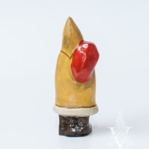 Yellow Father Christmas with Lantern One of a Kind
