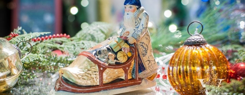 Dutch Delft Santa with Sleigh, VFA Nr. 18036