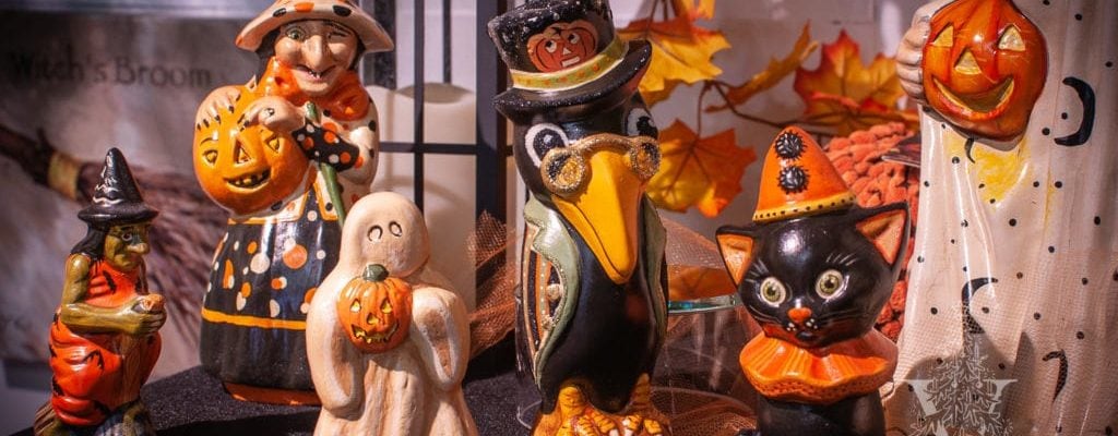 Halloween Chalkware by Vaillancourt Folk Art of Sutton, MA