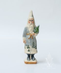 Skinny Wintry Santa with Tree