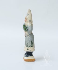Skinny Wintry Santa with Tree