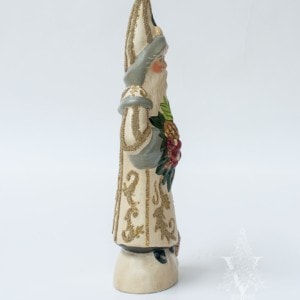 Colonial Santa with Pineapple in White