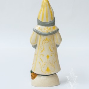 Colonial Santa with Pineapple in White