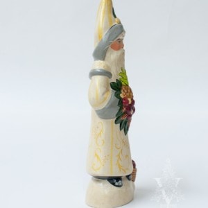 Colonial Santa with Pineapple in White