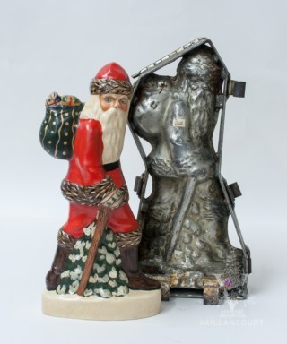 Father Christmas with Walking Stick (One-of-a-Kind With Mould), VFA Nr. 19062