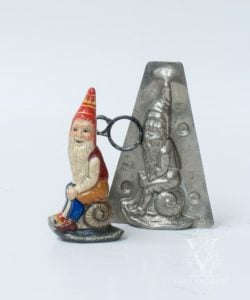 Father Christmas on Snail (Original with Mould)