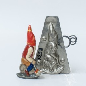 Father Christmas on Snail (Original with Mould)