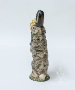 Colonial Brown Rabbit with Delft Flower Pot