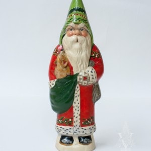 English Santa with Pembroke Welsh Corgi