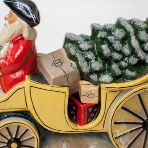 Santa Driving Colonial Williamsburg Carriage