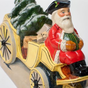 Santa Driving Colonial Williamsburg Carriage