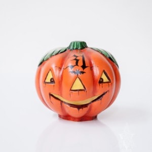Medium Artist Edition Pumpkin "31" With Witch Silhouette
