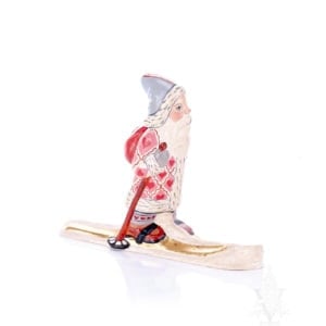 Valentine Santa on Skis