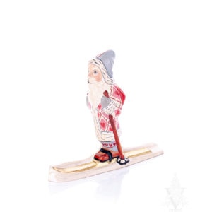 Valentine Santa on Skis
