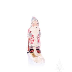 Valentine Santa on Skis