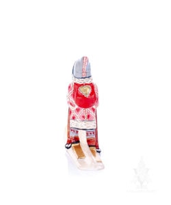 Valentine Santa on Skis