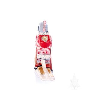 Valentine Santa on Skis