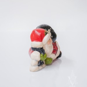 31st Starlight Santa: Laying Santa In Plaid With Bells