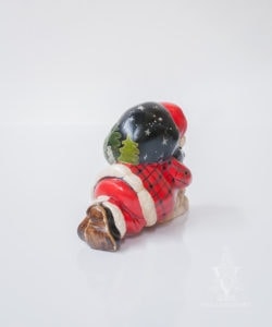 31st Starlight Santa: Laying Santa In Plaid With Bells