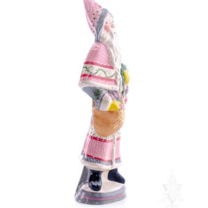 50s Pink Santa with Ornament Wreath
