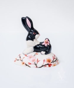 Rabbit with Cherry Blossoms