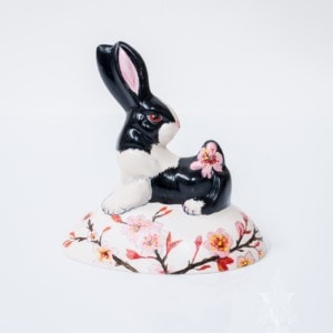 Rabbit with Cherry Blossoms