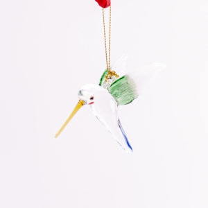 Feeding Hummingbird Ornament