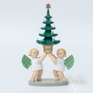 Pair of Angels with Tree