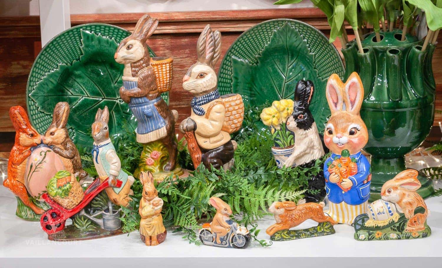 Chalkware Rabbits are perfect for spring decorations