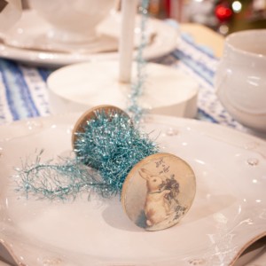 The Vintage Spring Pre-Decorated Feather Tree Dining Collection