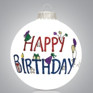 Happy Birthday Ornament