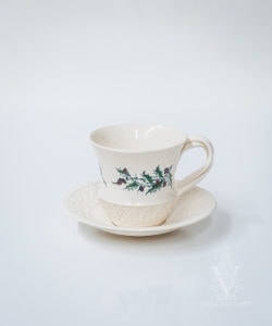 Classical Christmas Decorated Tea Cup and Saucer