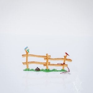 Wooden Fence by Wilhelm Schweizer