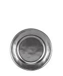 Pewter Stoneware Round Dessert