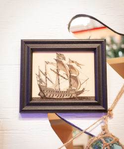 1578 British Ship of War (Black Frame)