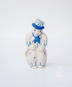 snowman with snowflakes