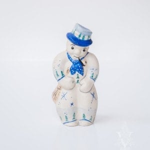 snowman with snowflakes