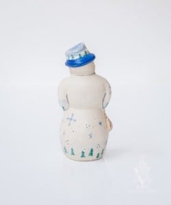 snowman with snowflakes