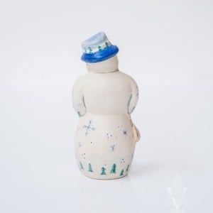 snowman with snowflakes