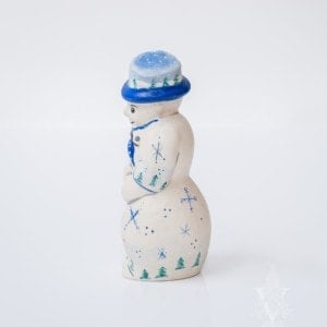 snowman with snowflakes