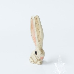 Tiny White Bunny with Big Ears