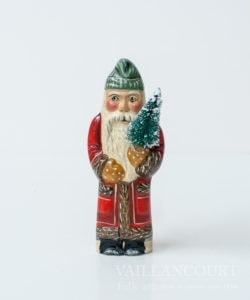 Santa with Green Striped Hat (#12)