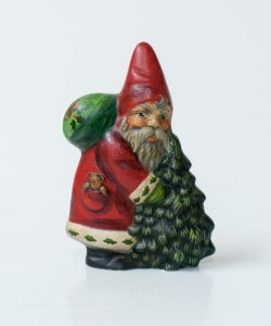 Santa with Tree and Teddy in Pocket