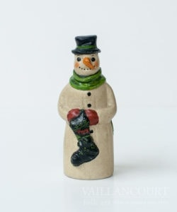 Snowman with Green Snowman Mittens