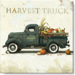 Harvest Truck Giclee Wall Art