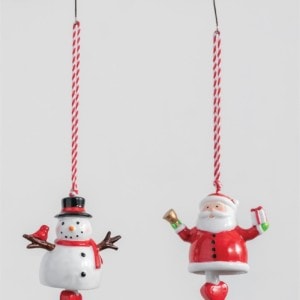 Santa Ornament with Bell