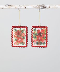 Bird Floral Ornament (Assorted)