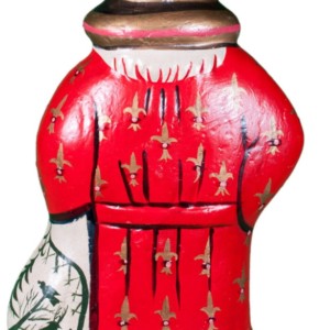 Red Coat with Gold Details