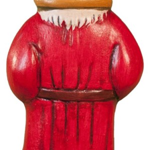 Red Father Christmas with Apple Swag